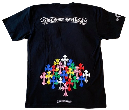 Chrome Hearts Multi Color Cross Cemetery T-shirt